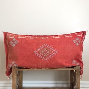 Cactus (Sabra) Silk Moroccan Pillow Cover